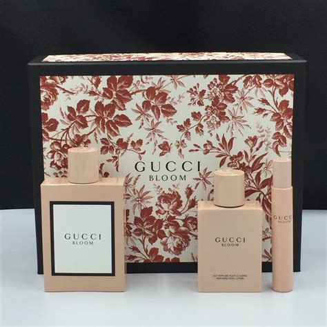 gucci bloom perfume and lipstick set|Gucci perfume bloom gift set.